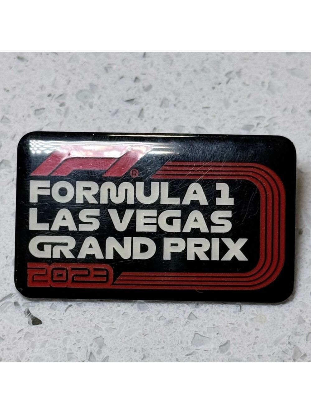 Official Formula 1 F1 Las Vegas Grand Prix 2023 Inaugural collectible Pin red